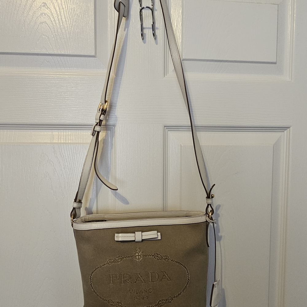 Prada Beige Crossbody Bag